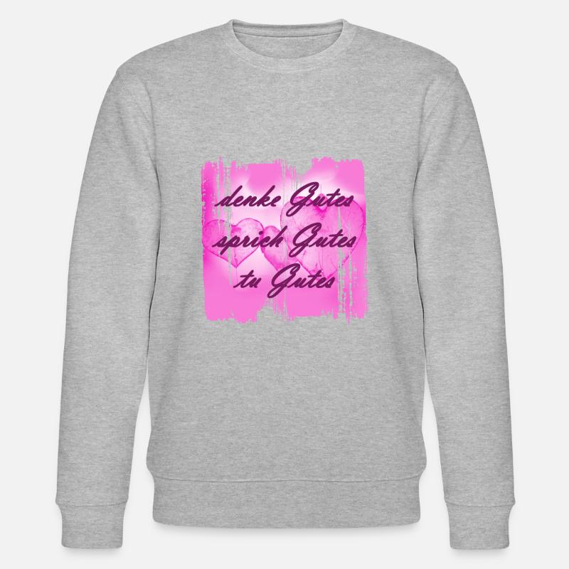 denke gutes 1 - Stanley/Stella Unisex Bio-Sweatshirt CHANGER  - Grau meliert