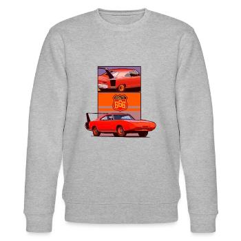 Route 666 - Stanley/Stella CHANGER Unisex Organic Sweatshirt - heather grey - Front - Nik (191cm) & Marisol (170cm)