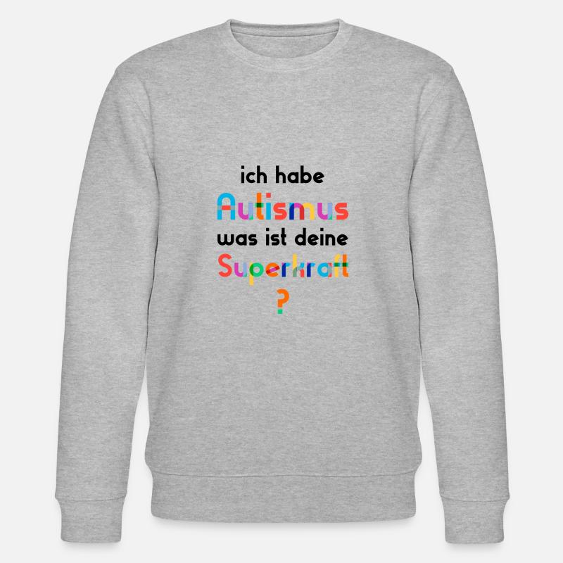 Autismus Autist - Stanley/Stella Unisex Bio-Sweatshirt CHANGER  - Grau meliert