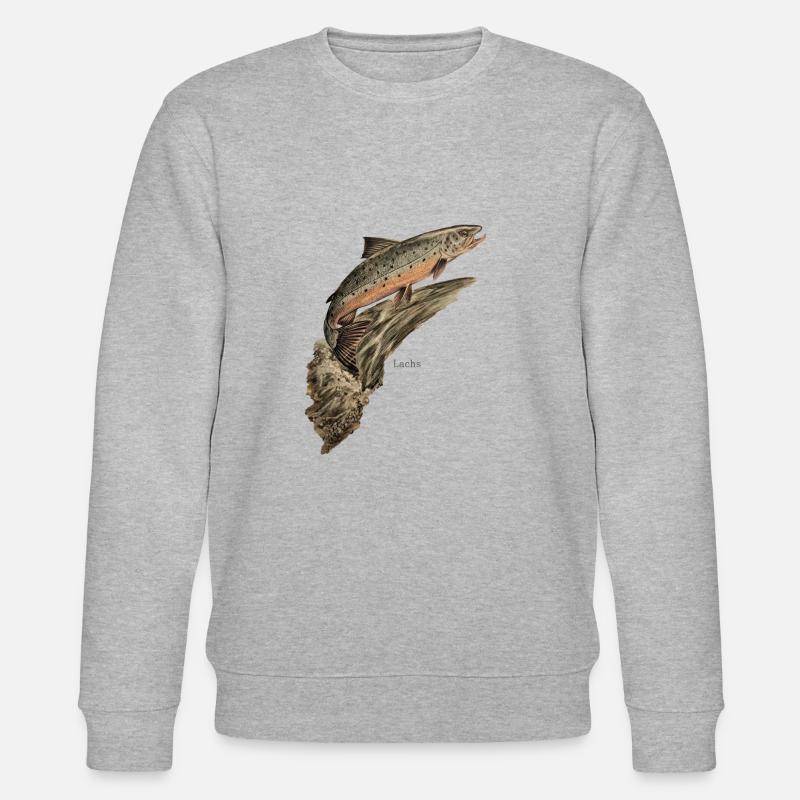 lachs - Stanley/Stella Unisex Bio-Sweatshirt CHANGER  - Grau meliert