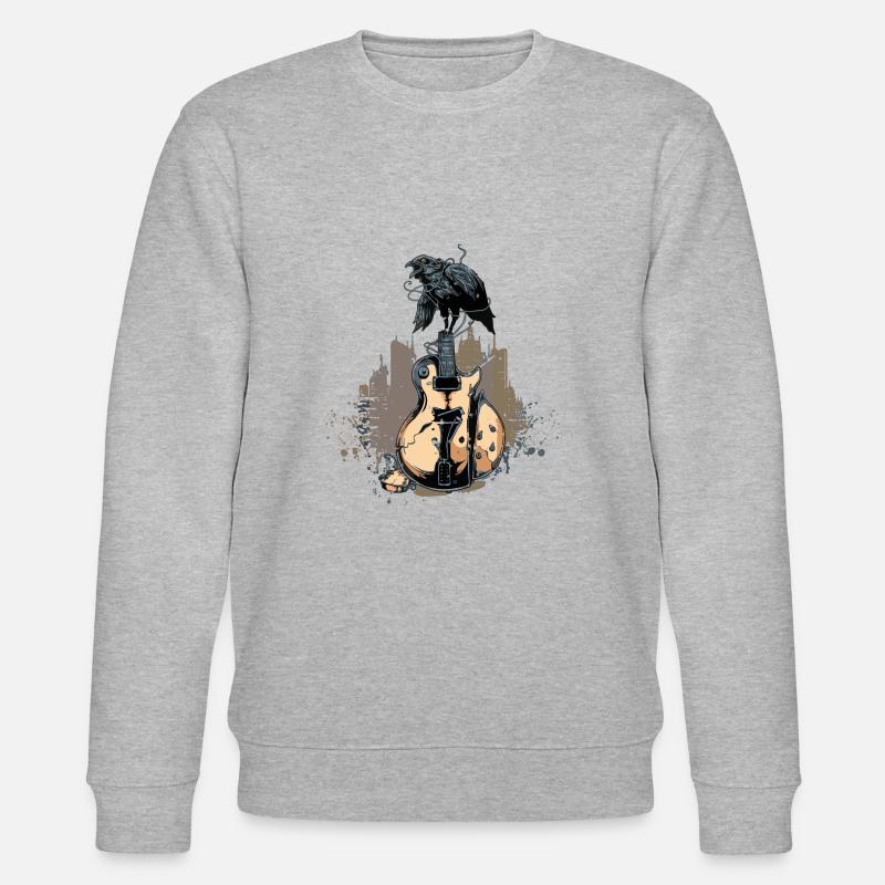 broken guitar - Stanley/Stella Unisex Bio-Sweatshirt CHANGER  - Grau meliert
