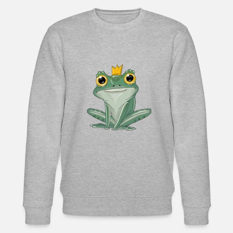 Froschprinzchen - Stanley/Stella Unisex Bio-Sweatshirt CHANGER  - Grau meliert