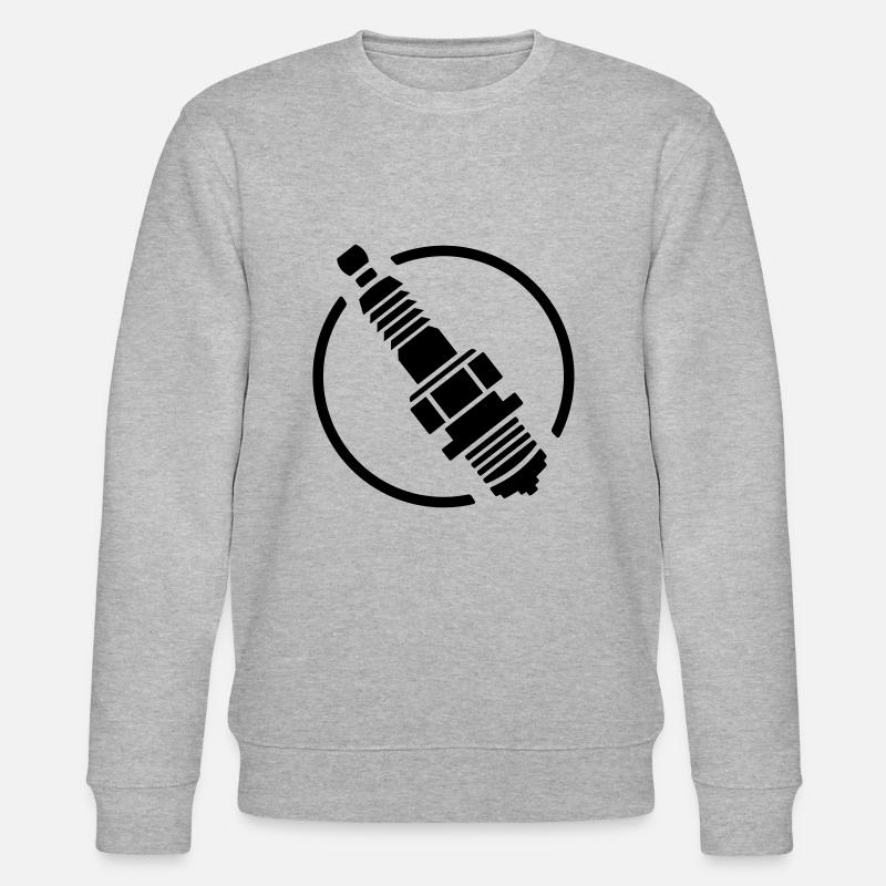 Spark Plug - Engine Screwdriver - Stanley/Stella CHANGER Unisex Organic Sweatshirt - heather grey
