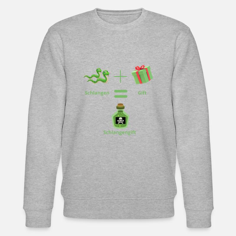 Schlangengift - Stanley/Stella Unisex Bio-Sweatshirt CHANGER  - Grau meliert