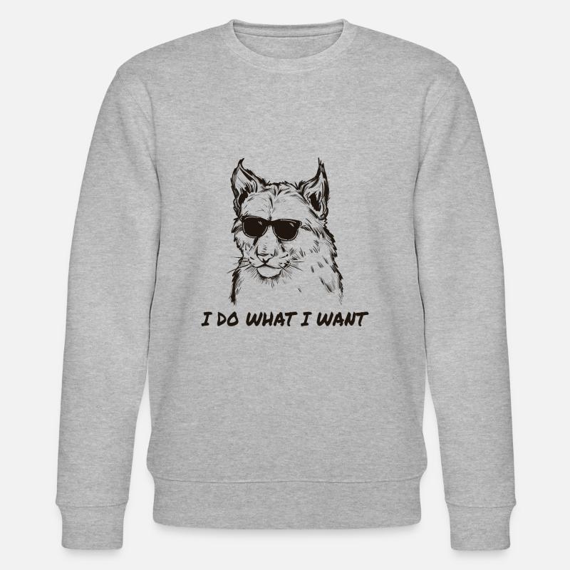 Luchs - Stanley/Stella Unisex Bio-Sweatshirt CHANGER  - Grau meliert