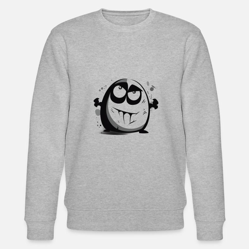 Wütende Knolle - Stanley/Stella Unisex Bio-Sweatshirt CHANGER  - Grau meliert