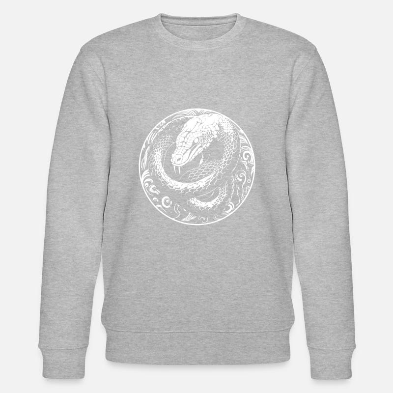 Schlange - Stanley/Stella Unisex Bio-Sweatshirt CHANGER  - Grau meliert