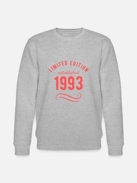 Limited Edition 1993 Geburtstag - Stanley/Stella Unisex Bio-Sweatshirt CHANGER - Grau meliert