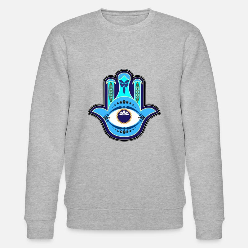 Hamsa - Stanley/Stella Unisex Bio-Sweatshirt CHANGER  - Grau meliert