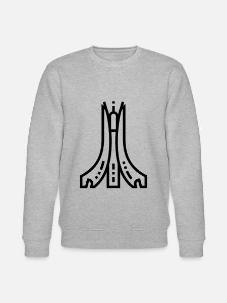 Algerian Monument - Stanley/Stella CHANGER Unisex Organic Sweatshirt - heather grey