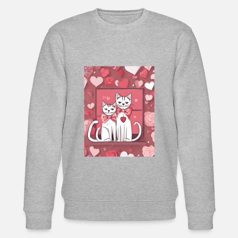 Les chats affectueux - Sweat bio CHANGER Stanley/Stella Unisexe - gris chiné