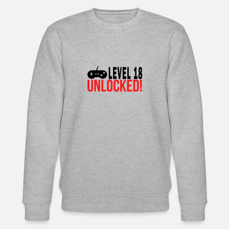 Stufe 18 - Stanley/Stella Unisex Bio-Sweatshirt CHANGER  - Grau meliert