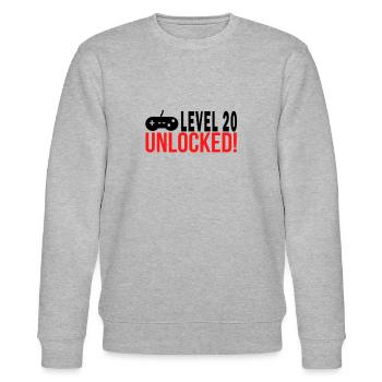 Stufe 20 - Stanley/Stella Unisex Bio-Sweatshirt CHANGER  - Grau meliert - Vorne - Nik (191cm) & Marisol (170cm)