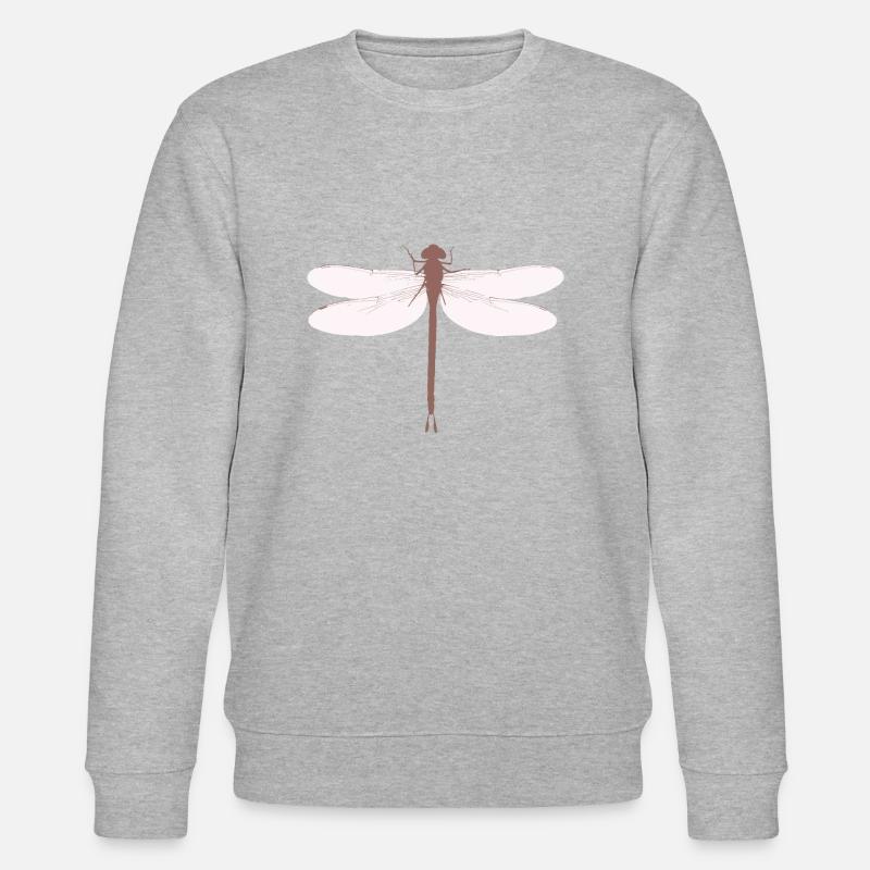 Libellule Odonata Cottagecore Gobelin - Sweat bio CHANGER Stanley/Stella Unisexe - gris chiné