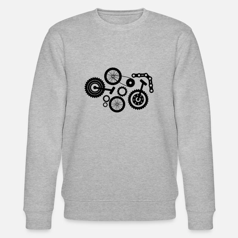 Fahrradteile - Stanley/Stella Unisex Bio-Sweatshirt CHANGER  - Grau meliert