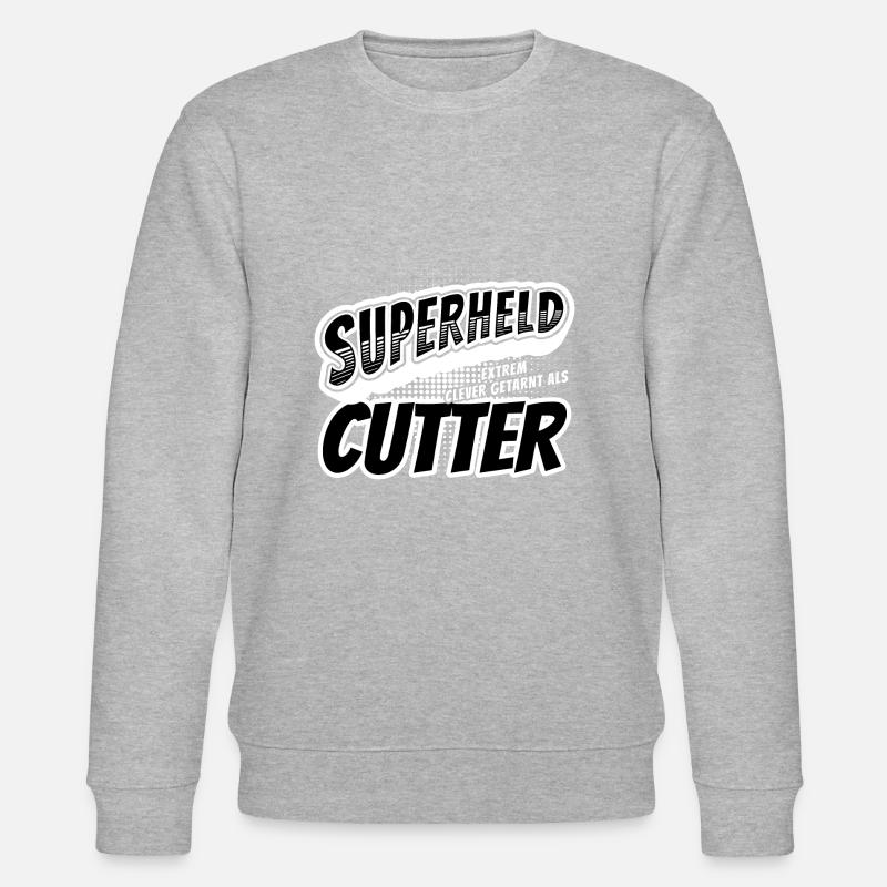 Superheld, clever getarnt als Cutter - Stanley/Stella Unisex Bio-Sweatshirt CHANGER - Grau meliert
