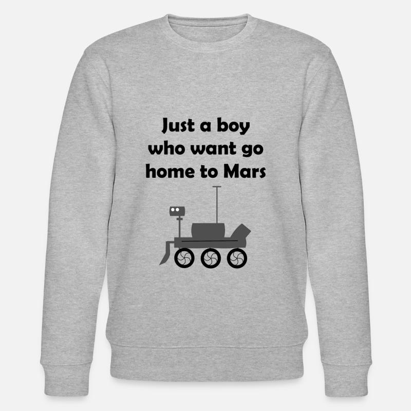 Die Mars Entdecker - Stanley/Stella Unisex Bio-Sweatshirt CHANGER  - Grau meliert
