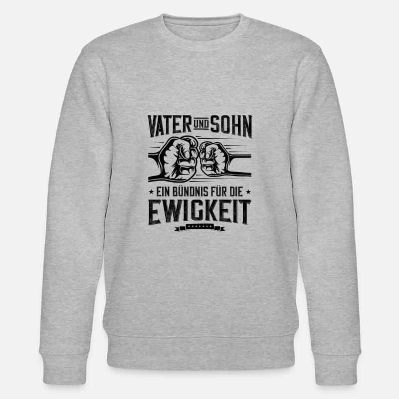 father son eternity faust - Stanley/Stella CHANGER Unisex Organic Sweatshirt - heather grey