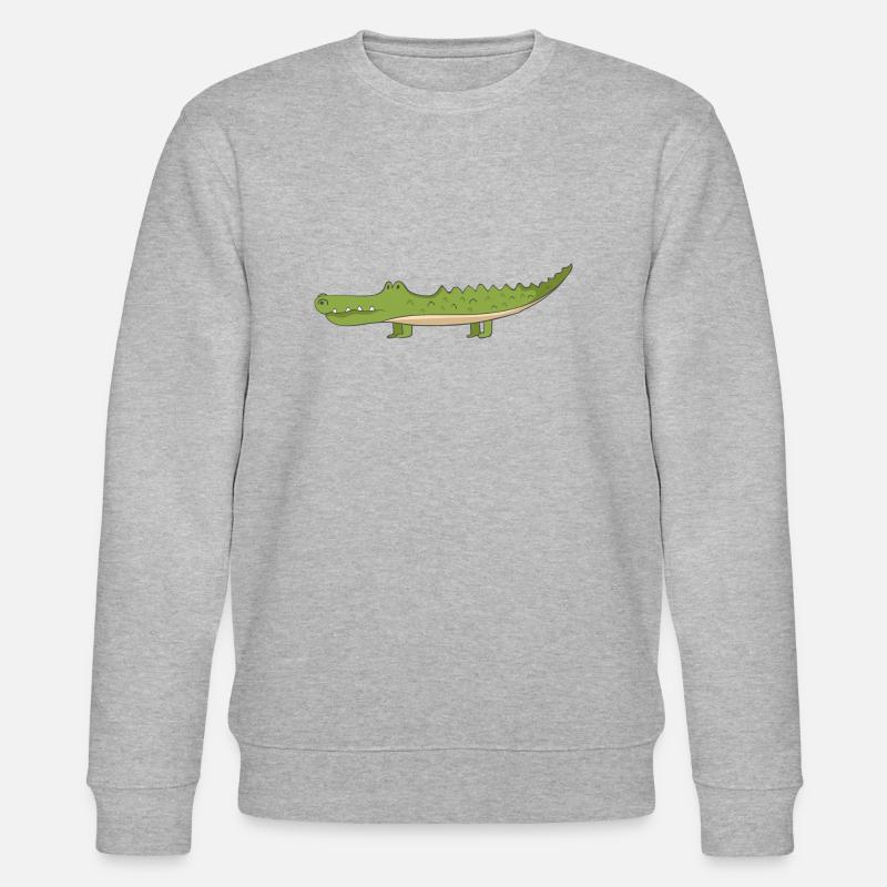 Krokodil - Stanley/Stella Unisex Bio-Sweatshirt CHANGER  - Grau meliert