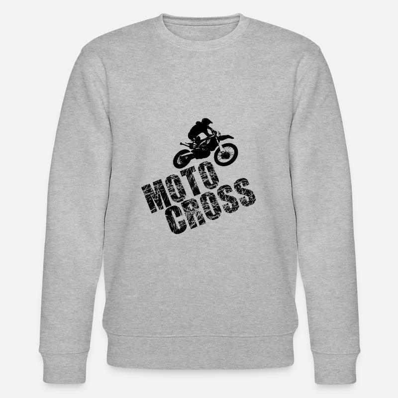 Motocross - Stanley/Stella Unisex Bio-Sweatshirt CHANGER  - Grau meliert