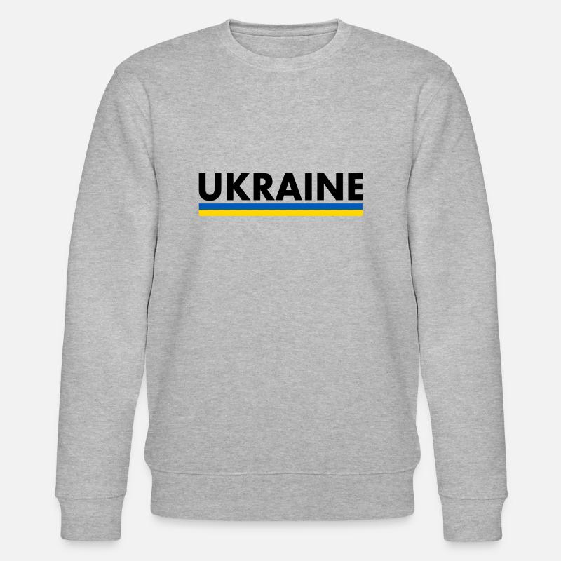 Ukraine - Stanley/Stella Unisex Bio-Sweatshirt CHANGER  - Grau meliert