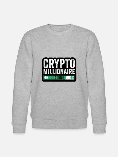 CRYPYO MILLIONAIRE loading - Sweat bio CHANGER Stanley/Stella Unisexe - gris chiné