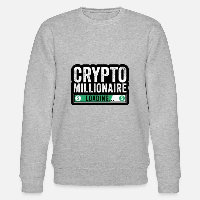 CRYPYO MILLIONAIRE loading - Sweat bio CHANGER Stanley/Stella Unisexe - gris chiné
