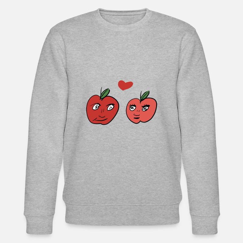 Äpfel Essen - Stanley/Stella Unisex Bio-Sweatshirt CHANGER  - Grau meliert