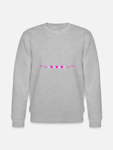 heart stroke - Stanley/Stella CHANGER Unisex Organic Sweatshirt - heather grey