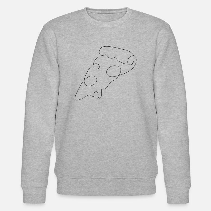 Pizza One line - Stanley/Stella Unisex Bio-Sweatshirt CHANGER  - Grau meliert