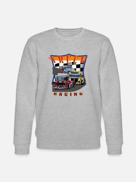 Truck racing 1 - Stanley/Stella CHANGER Unisex Organic Sweatshirt - heather grey