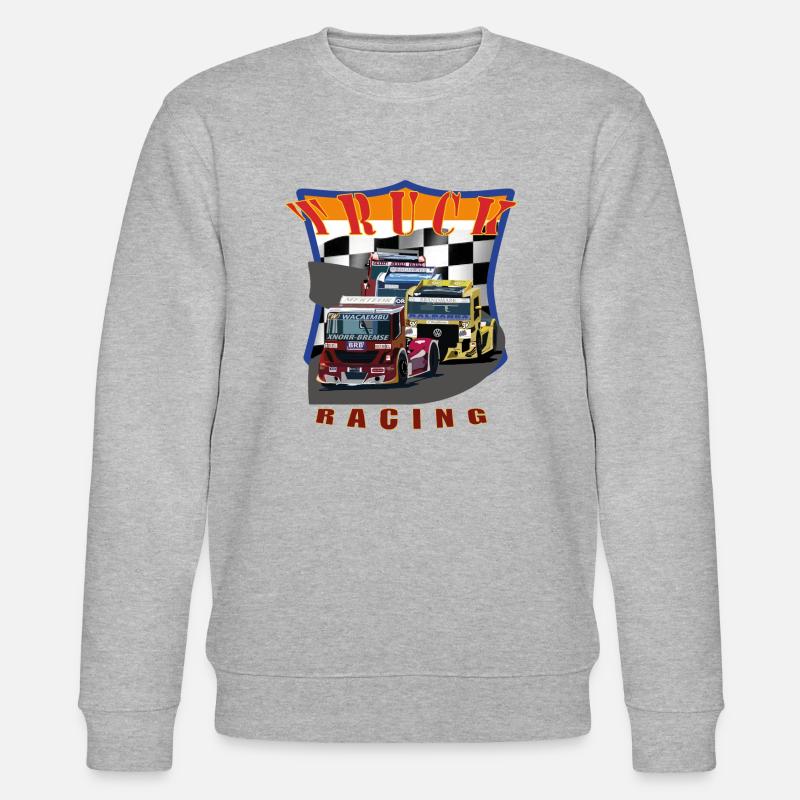 Truck racing 1 - Stanley/Stella Unisex Bio-Sweatshirt CHANGER  - Grau meliert