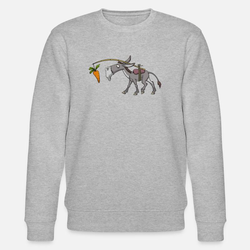 Âne, mule, mule - Sweat bio CHANGER Stanley/Stella Unisexe - gris chiné