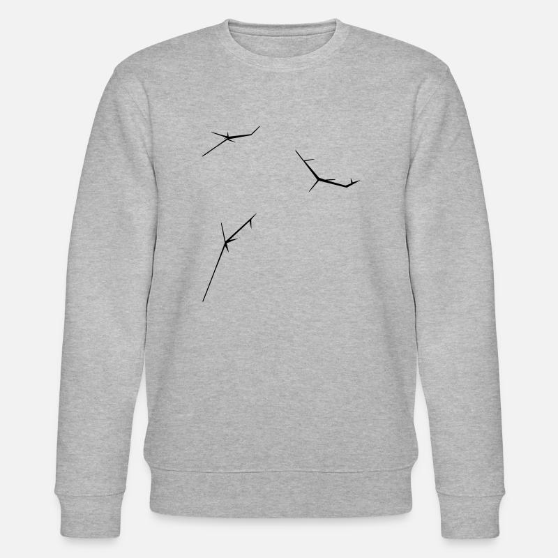 Crack Crack - Stanley/Stella CHANGER Unisex Organic Sweatshirt - heather grey