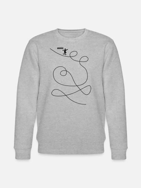 Skateboarder Makes Looping Gift - Stanley/Stella CHANGER Unisex Organic Sweatshirt - heather grey