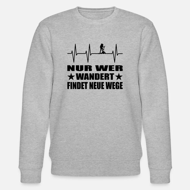 Wandern - Stanley/Stella Unisex Bio-Sweatshirt CHANGER  - Grau meliert