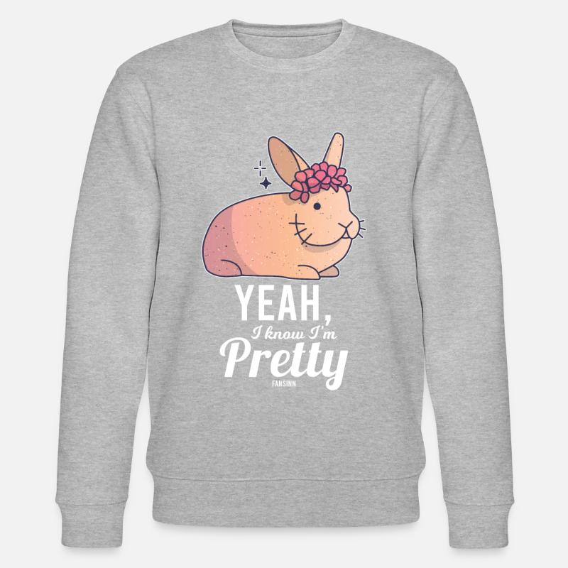 Hase - Stanley/Stella Unisex Bio-Sweatshirt CHANGER  - Grau meliert