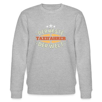 Der Beste Taxifahrer der Welt - Stanley/Stella Unisex Bio-Sweatshirt CHANGER  - Grau meliert - Vorne - Nik (191cm) & Marisol (170cm)