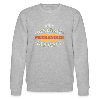 Der Beste Mechaniker der Welt - Stanley/Stella Unisex Bio-Sweatshirt CHANGER  - Grau meliert - Vorne - Nik (191cm) & Marisol (170cm)