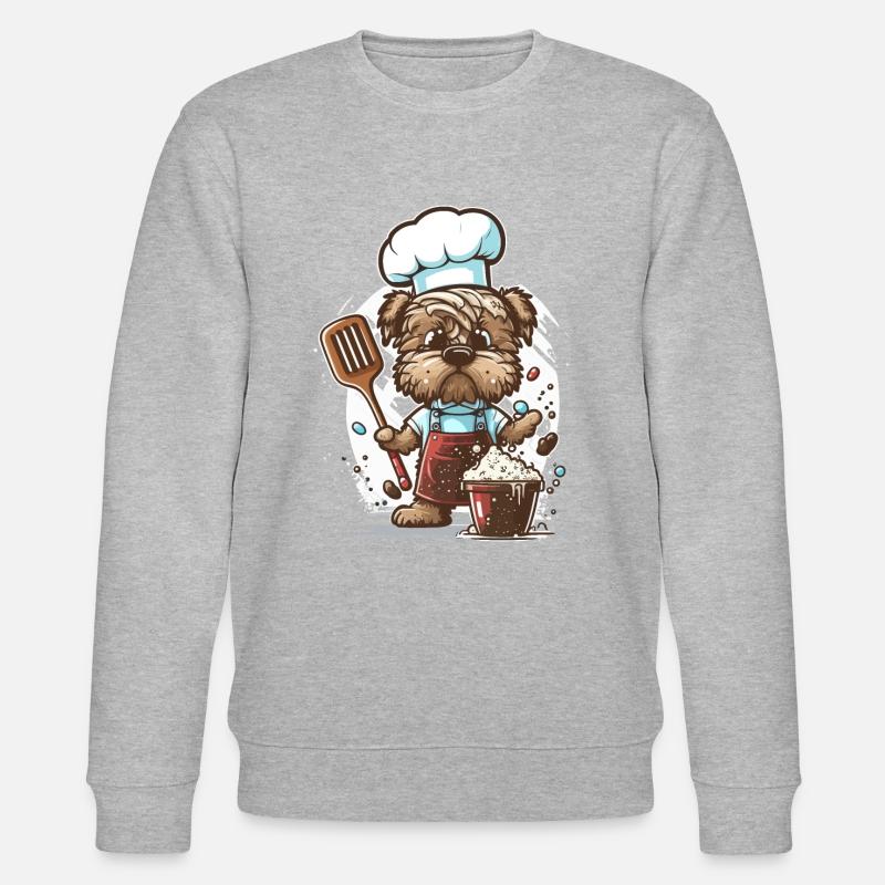 Pooch in the Kitchen - Stanley/Stella CHANGER Unisex Organic Sweatshirt - heather grey