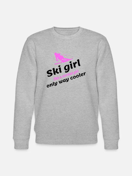 Ski Girl - Stanley/Stella Unisex Bio-Sweatshirt CHANGER  - Grau meliert