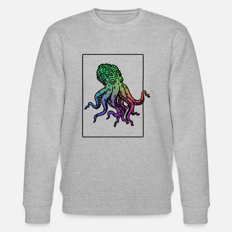 Pieuvre - Sweat bio CHANGER Stanley/Stella Unisexe - gris chiné