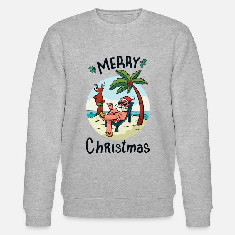 Weihnachten im Juli - Stanley/Stella Unisex Bio-Sweatshirt CHANGER  - Grau meliert