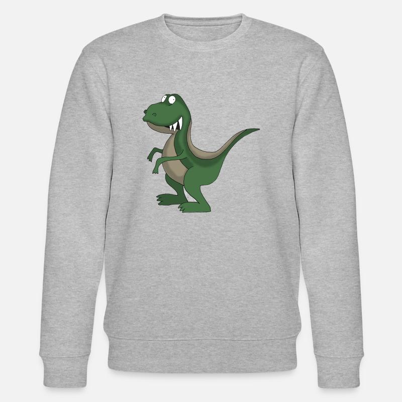 Dino 4 - Stanley/Stella Unisex Bio-Sweatshirt CHANGER  - Grau meliert