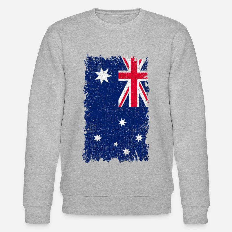Drapeau australien - Sweat bio CHANGER Stanley/Stella Unisexe - gris chiné