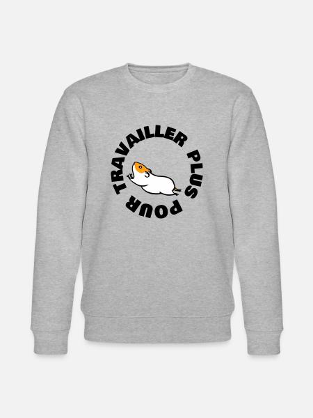 TRAVAILLER PLUS POUR - Sweat bio CHANGER Stanley/Stella Unisexe - gris chiné