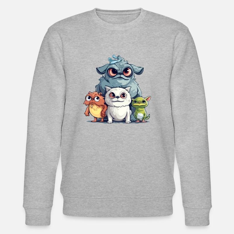 Streums n°1 - Stanley/Stella Unisex Bio-Sweatshirt CHANGER  - Grau meliert