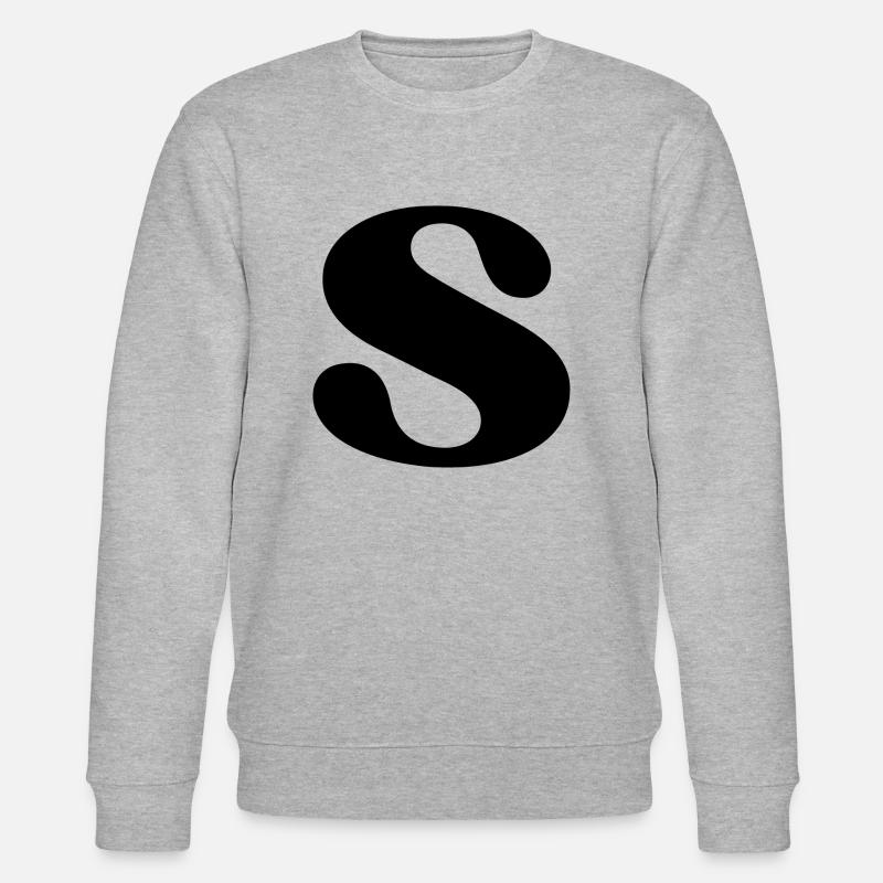 Letter s - Stanley/Stella CHANGER Unisex Organic Sweatshirt - heather grey