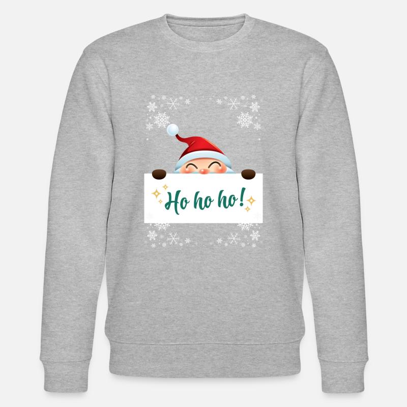 Ho,Ho,Ho! - Stanley/Stella Unisex Bio-Sweatshirt CHANGER  - Grau meliert
