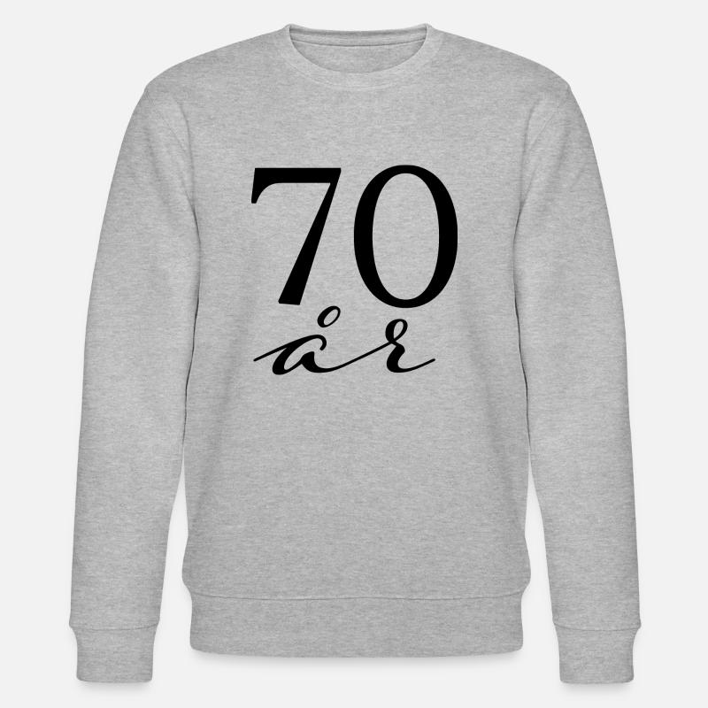 70 Jahre - Stanley/Stella Unisex Bio-Sweatshirt CHANGER  - Grau meliert